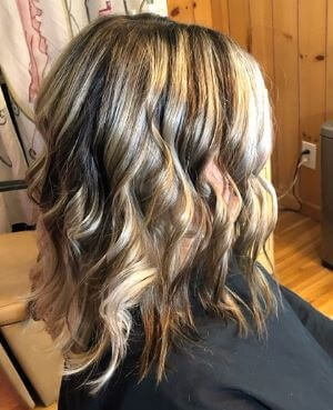 lady with highlights